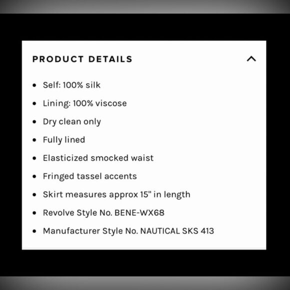 HEMANT & NANDITA Sand Tan Nautical Striped Silk Drawstring Mini Skirt - Picture 11 of 11